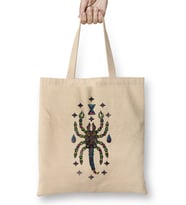 Trippy Scorpion Desert Arachnid Land Octopus Bez Çanta Uzun Saplı