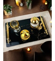 Heartfelt Nişan Kahve Tepsisi (Gold)