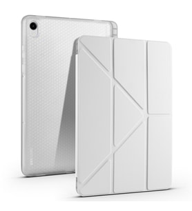 Samsung Galaxy Tab S11 Uyumlu Kılıf Zore Tri Folding Kalem Bölmeli Standlı Kılıf