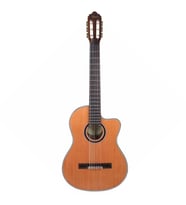 Valencia VC774TCE Elektro Klasik Gitar (İnce Kasa)  Thin Body - Masif Kapak - Ekolayzırlı