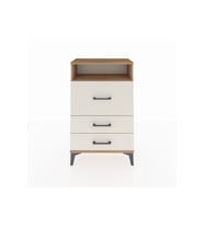 Arges Komodin Tek Raflı 3 Çekmeceli 60x30x96 Çam-Aytaşı