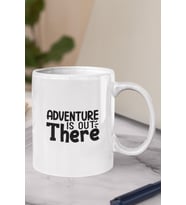 Motivasyon Bardağı Adventure Is Out There Baskılı Kupa Bardak