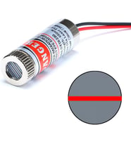 650nm Kırmızı Çizgi Lazer Modül Lens ile Odak Ayarlı 12mm Çap