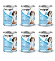 Bestpet Kuzu Etli Yavru Köpek Konservesi 400 gr 6'lı Paket