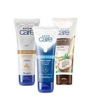 Avon Care Gliserin ve Badem Sütü, Hindistan Cevizi Yağı ve Vanilya İçeren El Kremi Paketi