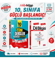 Evrensel İletişim 10. Sınıf Tüm Dersler Konu Özetli Maarif Model ve AKM Dil Bilgisi Soru Bankası Seti 2 Kitap