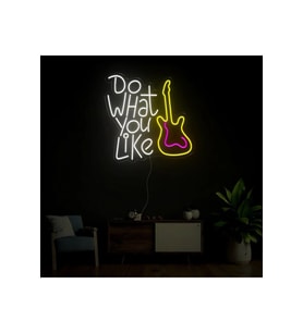 Do What You Like Yazılı ve Şekilli Neon Tabela