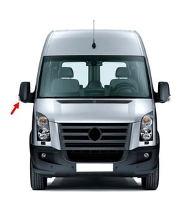 VW Crafter 2006-2016 Sağ Dikiz Aynası Üst Camı Isıtmalı 2E1857588