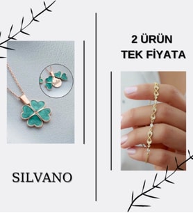 925 Ayar Gümüş Açılabilen Yonca Kolye + Sonsuzlu Bileklik Set