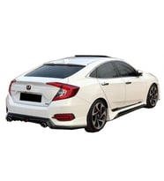 Honda Civic Uyumlu Fc5 Sedan (2015-2018) Sonrası Mugen Marşpiyel Takımı (Plastik)