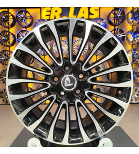 4 Adet BKY-1158 7*17 5*108 ET50 63,4 BLACK MACHINED JANT (Takım)