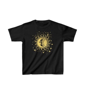 Çocuk Unisex Baskılı T-Shirt - Siyah