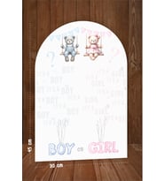 Cinsiyet Tahmin Panosu Balonlu, Kız mı Erkek mi, Boy or Girl- 45 cm Ayaklı Pano