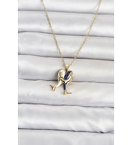 316L Çelik Zincir Gold Renk Dolphin Model Kadın Kolye
