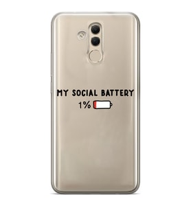 Huawei Mate 20 Lite Uyumlu Baskılı Yumuşak Silikon Şeffaf Telefon Kılıfı