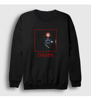 Presmono Unisex Siyah Damn Kendrick Lamar Sweatshirt 447030tt