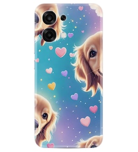 Oppo A6 Pro Kılıf Boutique Baskılı Resimli Kalp ve Köpek Pcode -034