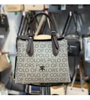 Polo Of Colors Kadın El Çantası ve Cüzdan Kombini (Vizon)