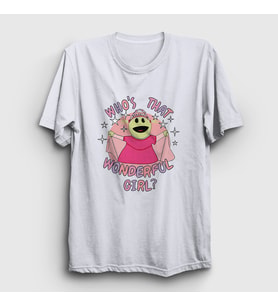 Presmono Unisex Beyaz Peepo Who's That Wonderful Girl Nanalan T-Shirt 533387tt (Beyaz)