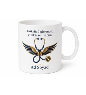 Havacılık Tıbbı Uçuş Hekimi Pilotların Doktoru Seramik Kupa Bardak Hediye