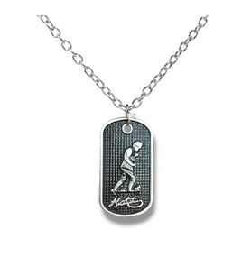 Kemal Atatürk Figürlü Erkek Künye Kolye – Gümüş Renk Unisex Metal Takı