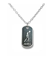 Kemal Atatürk Figürlü Erkek Künye Kolye – Gümüş Renk Unisex Metal Takı