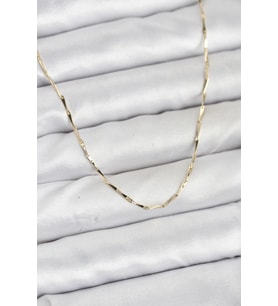 CM 14K Gold Renk İnce Kesim Çubuk Model Zincir Kadın Kolye - TJ-BKO10919