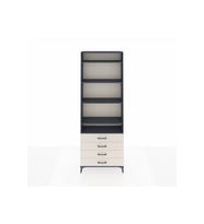 Arges Dolap 5 Raflı 4 Çekmeceli 88x30x243 Antrasit-Aytaşı