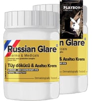 Playboy Rusian Glare Nano 2li x 50 ml Rus Merhemi Tüy Dökücü Azaltıcı Krem + 1 Armağan Jel