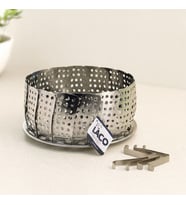 Buharda Sebze Pişirici Sepet - Metal Haşlama Aparatı