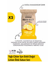 Yağlı Ciltler İçin Etkili Doğal Limon Özlü Sabun Seti