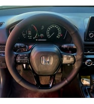 DİKİŞLİ DİREKSİYON KILIFI SİYAH / NOKTALI DERİ SİYAH DİKİŞLİ HONDA CİVİC ACCORD
