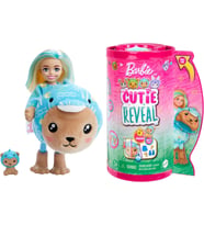 Barbie Chelsea Cutie Reveal Şirin Kostümler Serisi, Yunus, Oyuncak (Çok Renkli)
