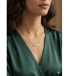 925 Ayar Papatya Silver zülfikar kılıç kolye.rose.gold.rodaj