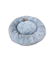 Yumuşak Peluş Simit Kedi ve Küçük Irk Köpek Yatağı, 55 cm Çap