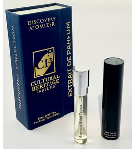Cultural Heritage , Scents Of Saint Tropez ,Discovery Atomizer Travel Spray , Unisex , Extrait De Parfum, 8 Ml. 0.27 Fl. Oz , Cultural Heritage Parfums