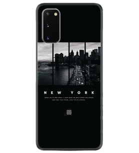 Samsung A02S A03S A10 A12 A13 A21S A22 Kılıf Desenli Silikon New York 1612