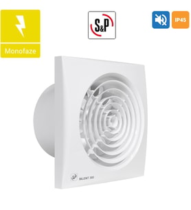 Soler & Palau Silent 300 CZ Kanal 150mm m³/h 280 dB 32 Sessiz Tasarruflu Ortam Havalandırma Fanı AGMair agm
