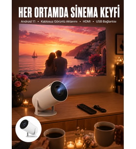 Sevgiliye Özel Hediye Ayaklı Sinema Projektörü Projeksiyon Yeni Nesil