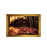 Manzara Temalı Kanvas Tablo 50 x 70 cm Gold Çerçeve