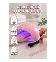 45W UV LED Oje Kurutucu – 15 LED, 60/90/120 Saniye Zaman Ayarlı