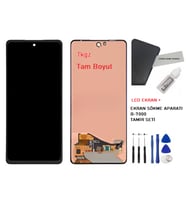 Samsung Galaxy A72 - SM-A725 Uyumlu Lcd Ekran Dokunmatik Servis Lcd + B-7000 + TAMİR SETİ