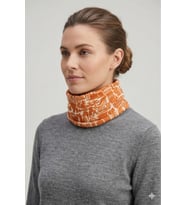 Turuncu Etnik Desenli Çok Amaçlı Esnek Bandana & Boyunluk – Unisex