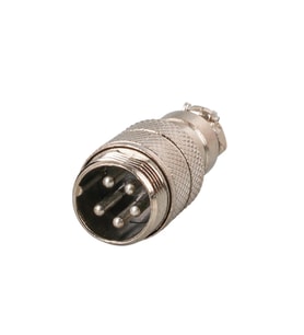 Ayt Mayk GX16-5 Pinli Metal Erkek Konnektör Jack Soket M16 16mm Çap Vida Dişli