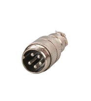 Ayt Mayk GX16-5 Pinli Metal Erkek Konnektör Jack Soket M16 16mm Çap Vida Dişli