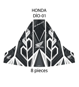 Grippatch - Honda Dio ile Uyumlu Renkli Tank Pad GC22-1
