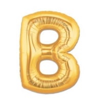 Folyo Balon B Harfi Gold ( altın ) Renk 100 Cm