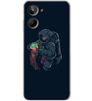 Realme 10 4G Kılıf HD Desen Baskılı Kılıf - Astronot Kıyafeti