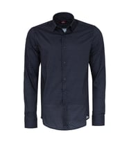 Lacivert Desenli Slim Fit Gömlek - Wessi