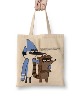 Regular Show Bez Çanta Uzun Saplı